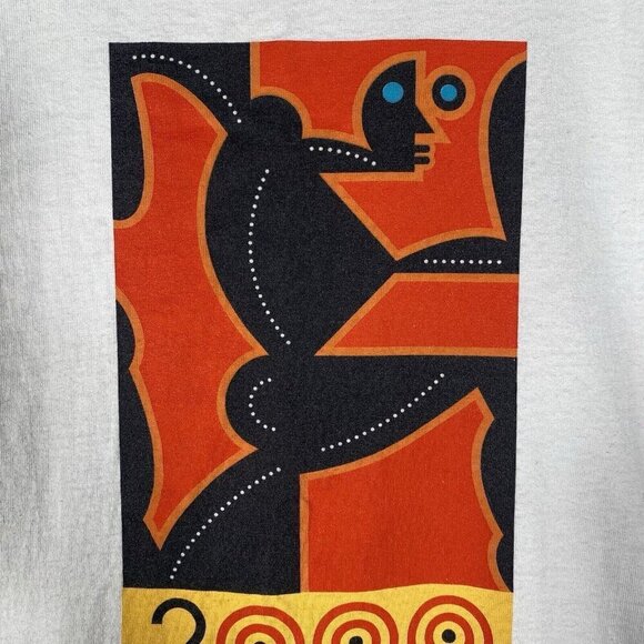 Vintage Bay to Breakers T-Shirt Size Large 2000 San Francisco White Graphic Tee - Picture 5 of 10